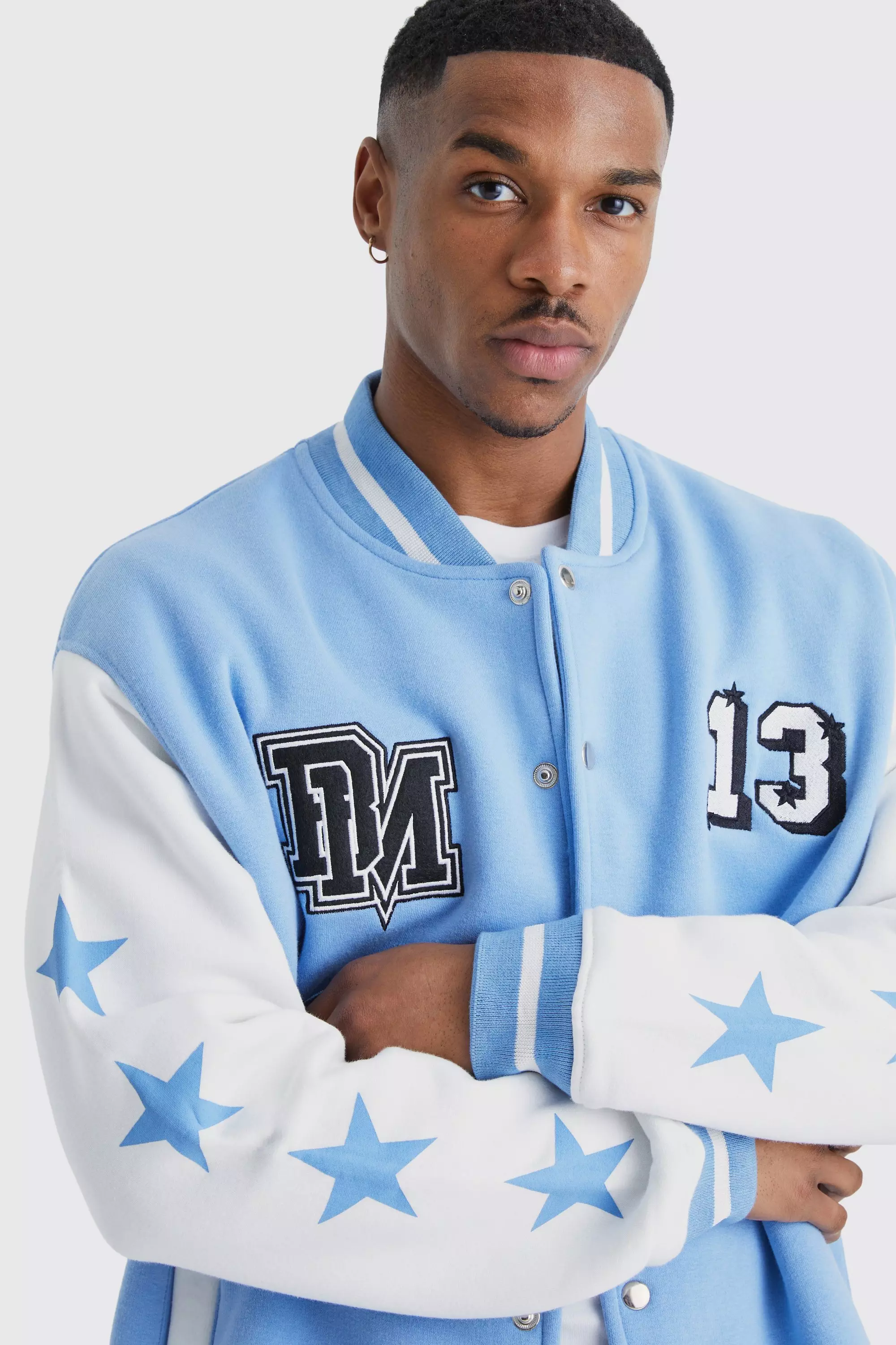 Oversized Varsity Bomber Jacket